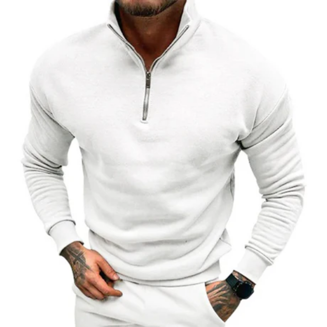 Patrick | Tight Winter Half Zip Sweater For Men