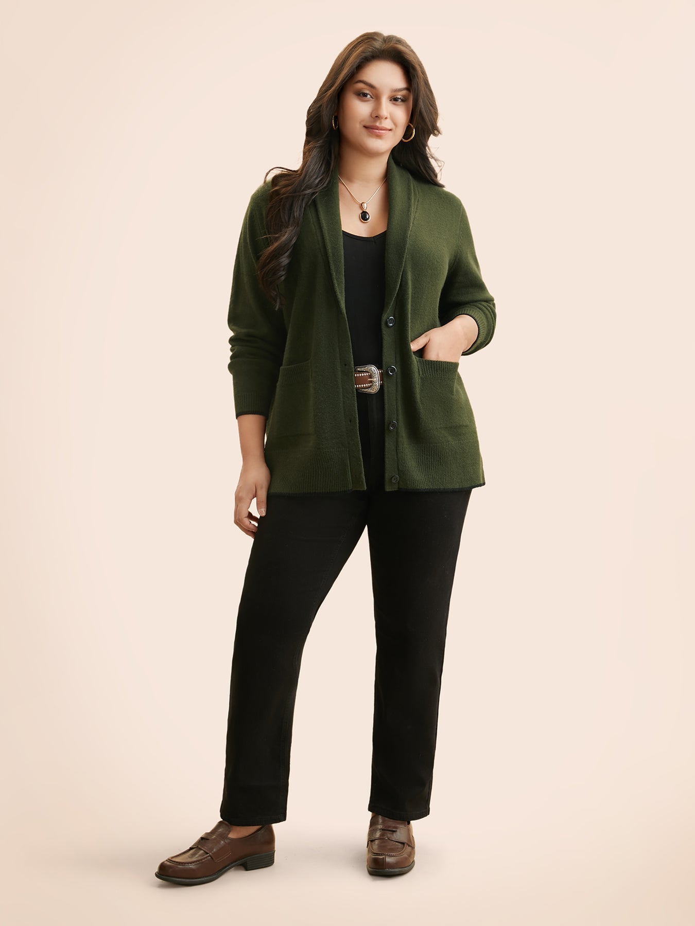 Anjali™ - Cardigan with shawl collar