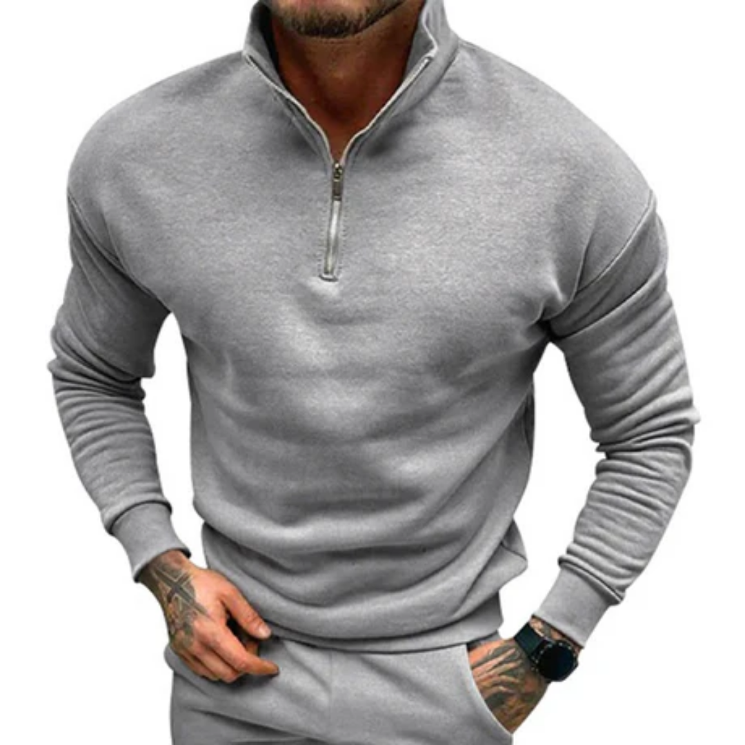 Patrick | Tight Winter Half Zip Sweater For Men