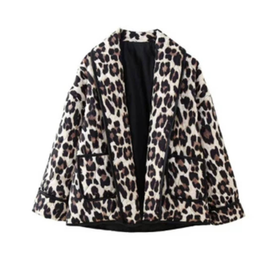 Emmy | Winter Warm Leopard Jacket For Women