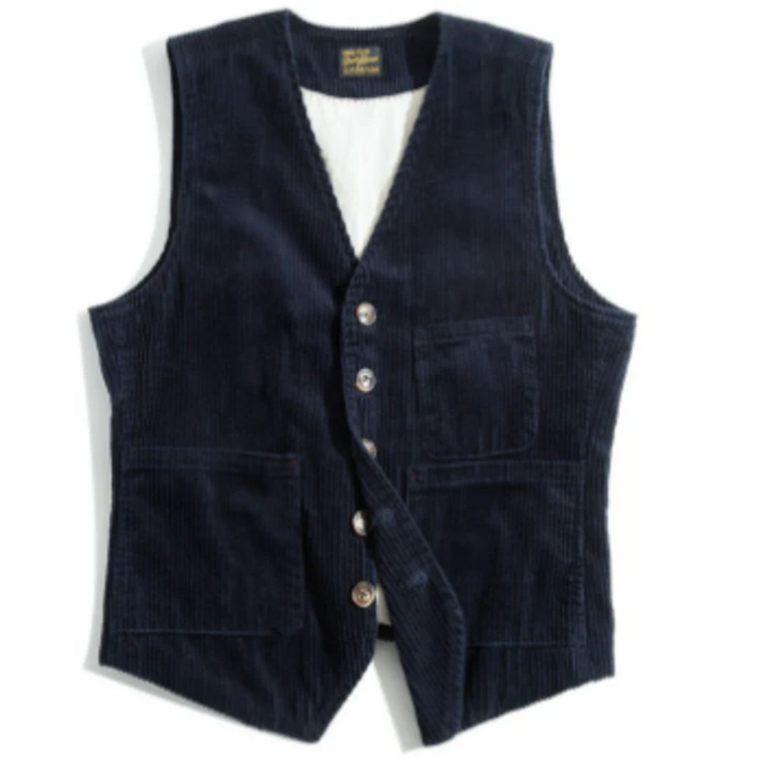 Joshua | Corduroy Vintage Vest For Men