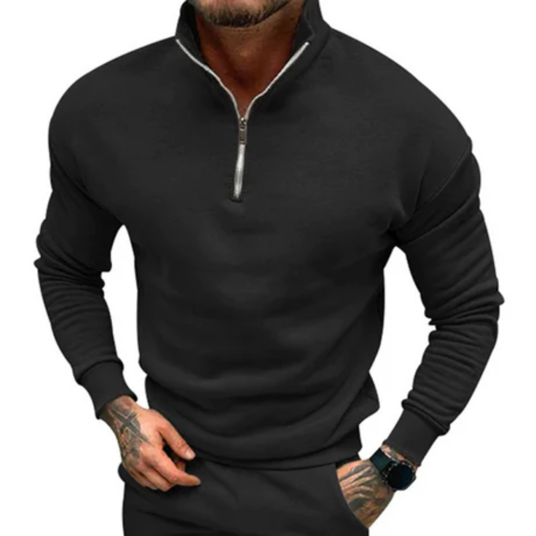 Patrick | Tight Winter Half Zip Sweater For Men