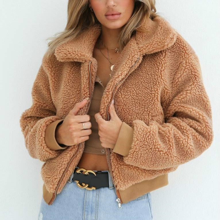 Allison - warm plush winter coat