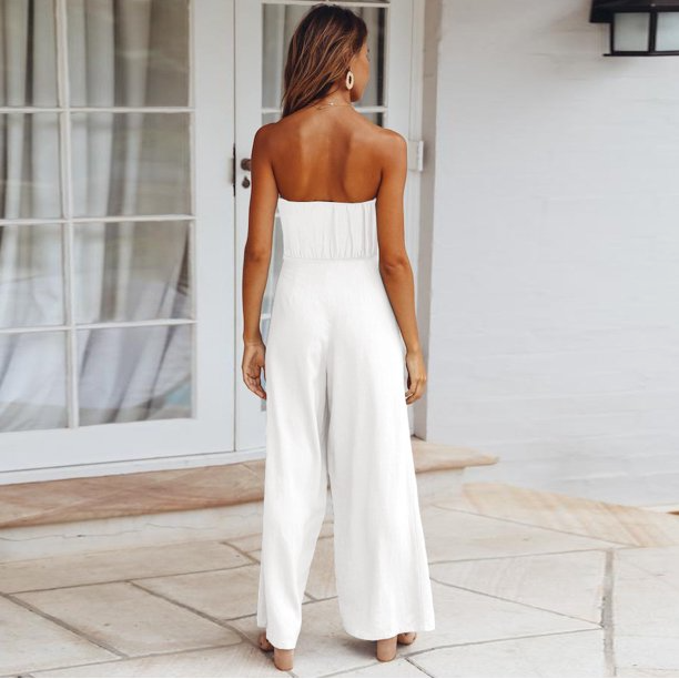 Casual strapless jumpsuits