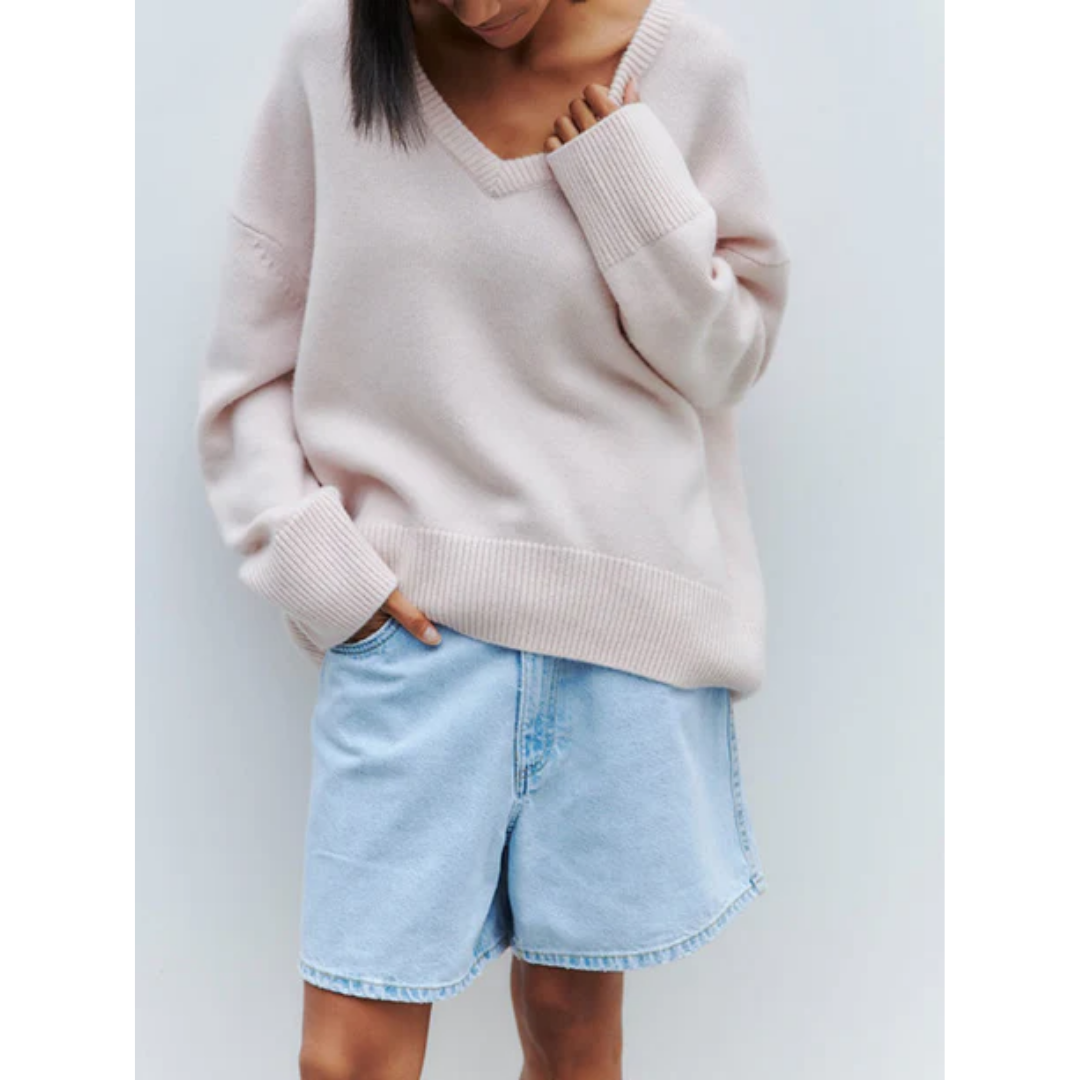 Glory | Winter V Neck Oversized Sweater For Women