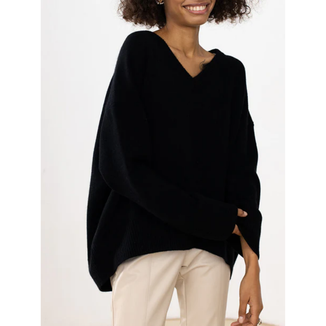 Glory | Winter V Neck Oversized Sweater For Women