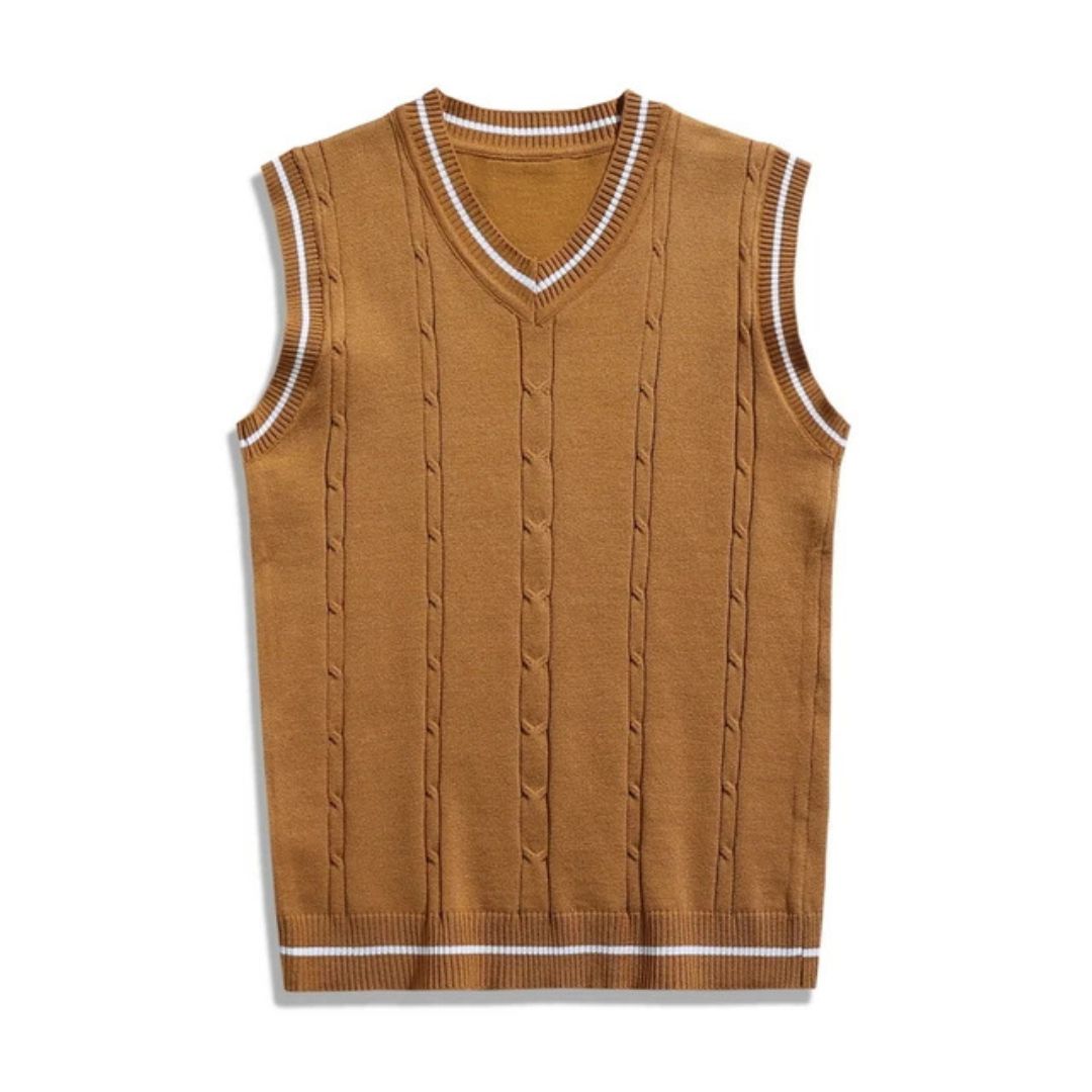 Classic V-Neck Knit Vest