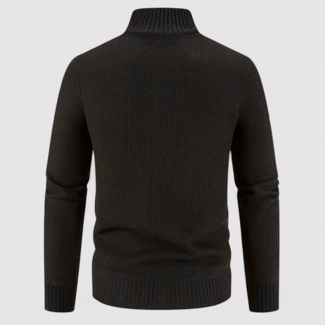 Ancien | Men's Knitted Collar Jacket