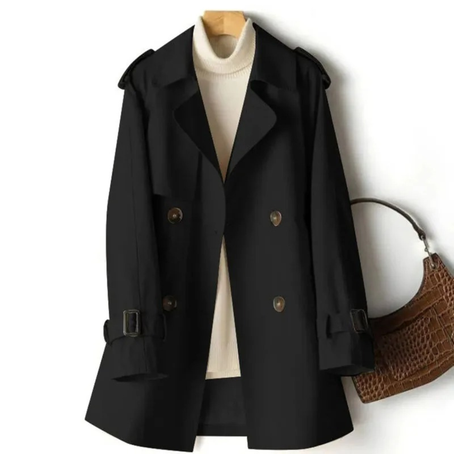 Mheanne - Casual Women's Trench Coat