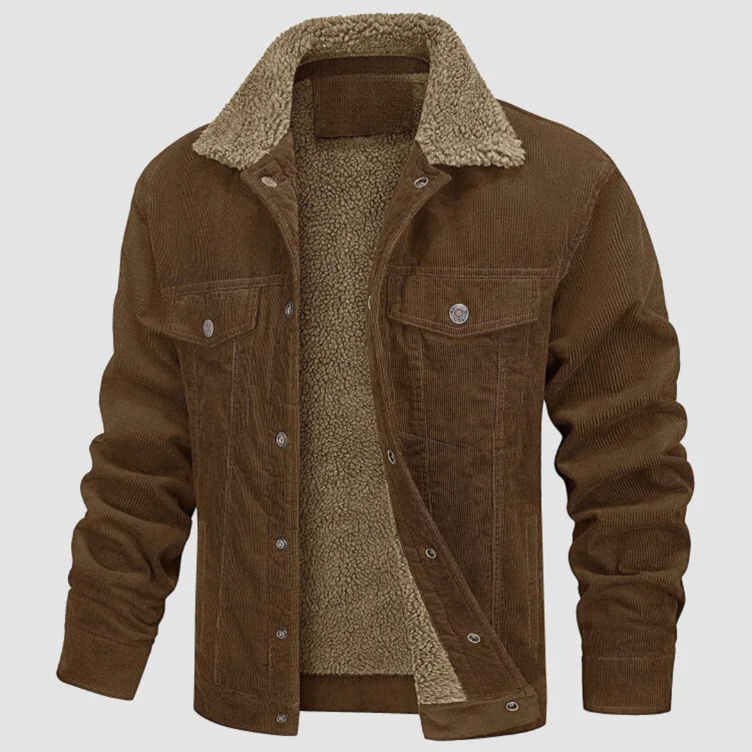 Trendy men's corduroy blouson