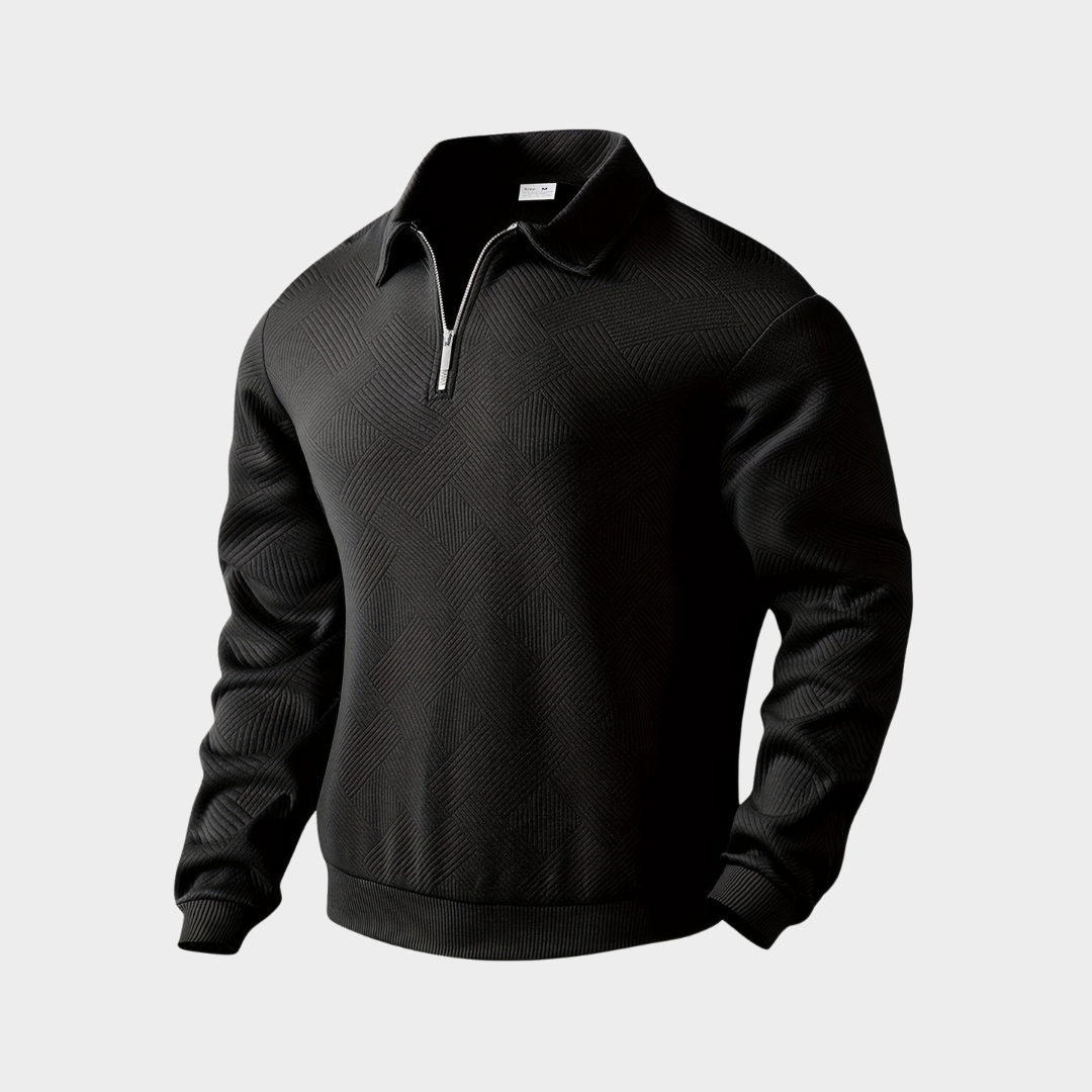 Victor - Premium sweater with quarter zipper