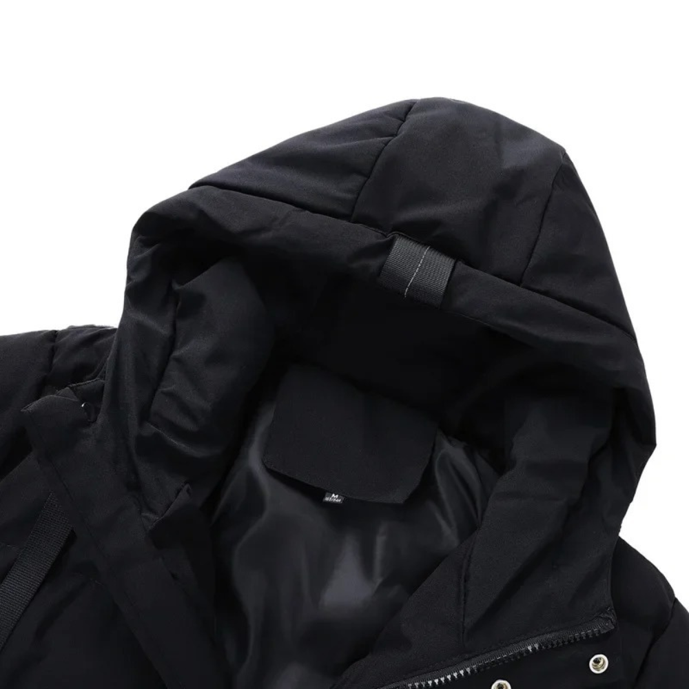 Jaap - Quilted winter jacket for men - detachable hood