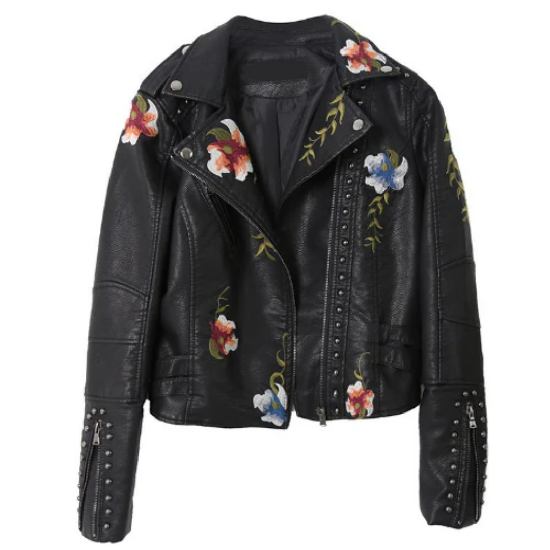 Maine | Floral Lapel Collar Jacket For Women