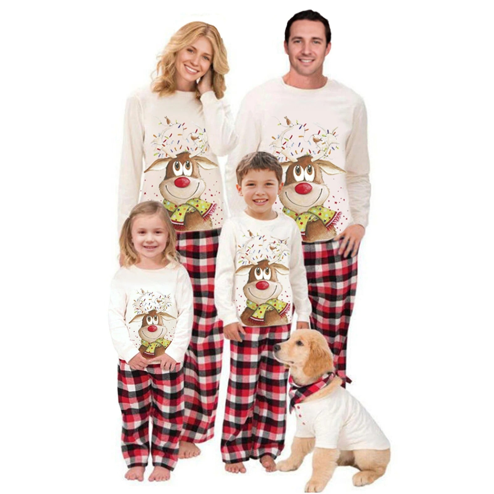 SyncStyle - Snowflake Matching Family Christmas Pajamas Set