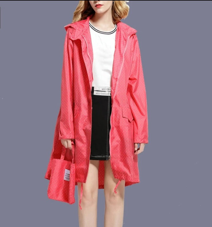 Waterproof Windproof Raincoat with Zipper