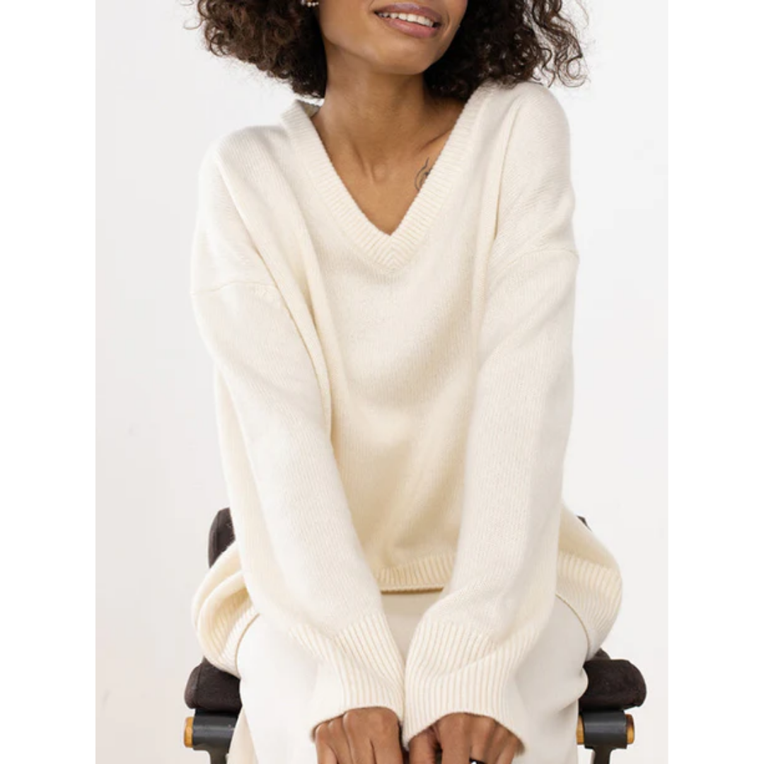 Glory | Winter V Neck Oversized Sweater For Women