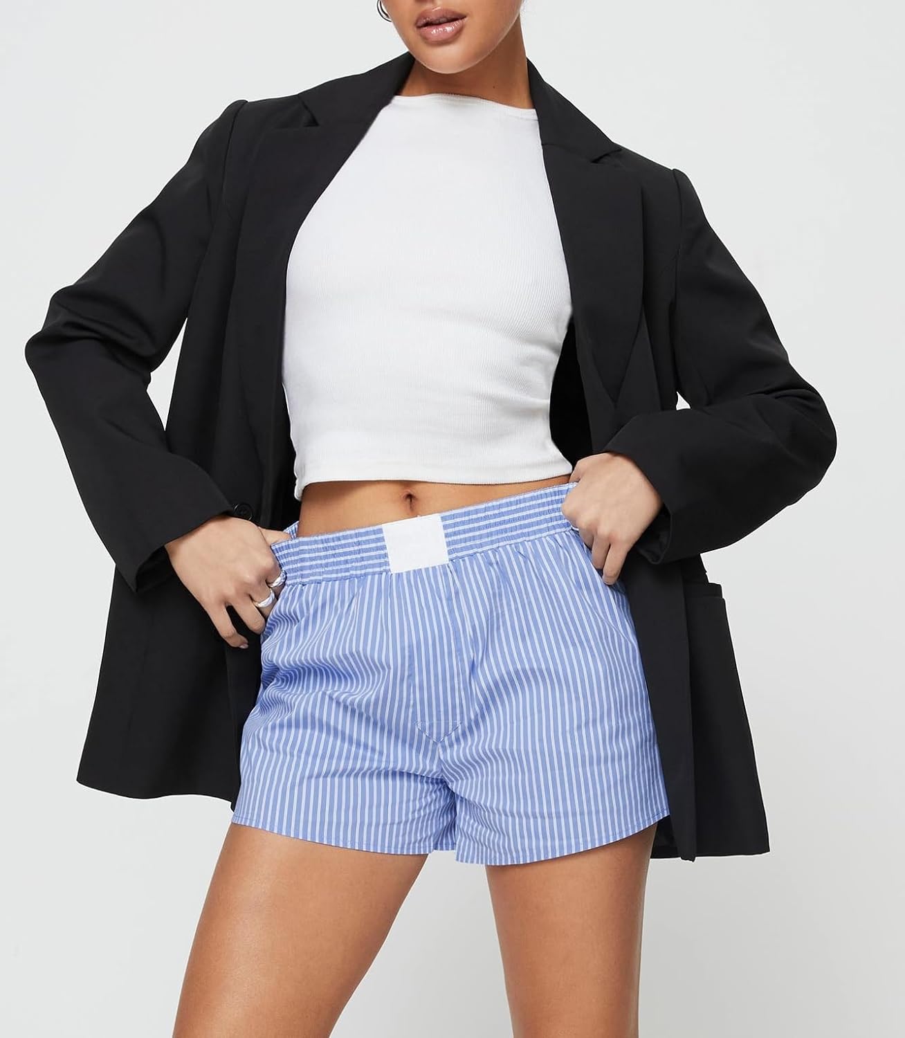 Summery women's shorts striped