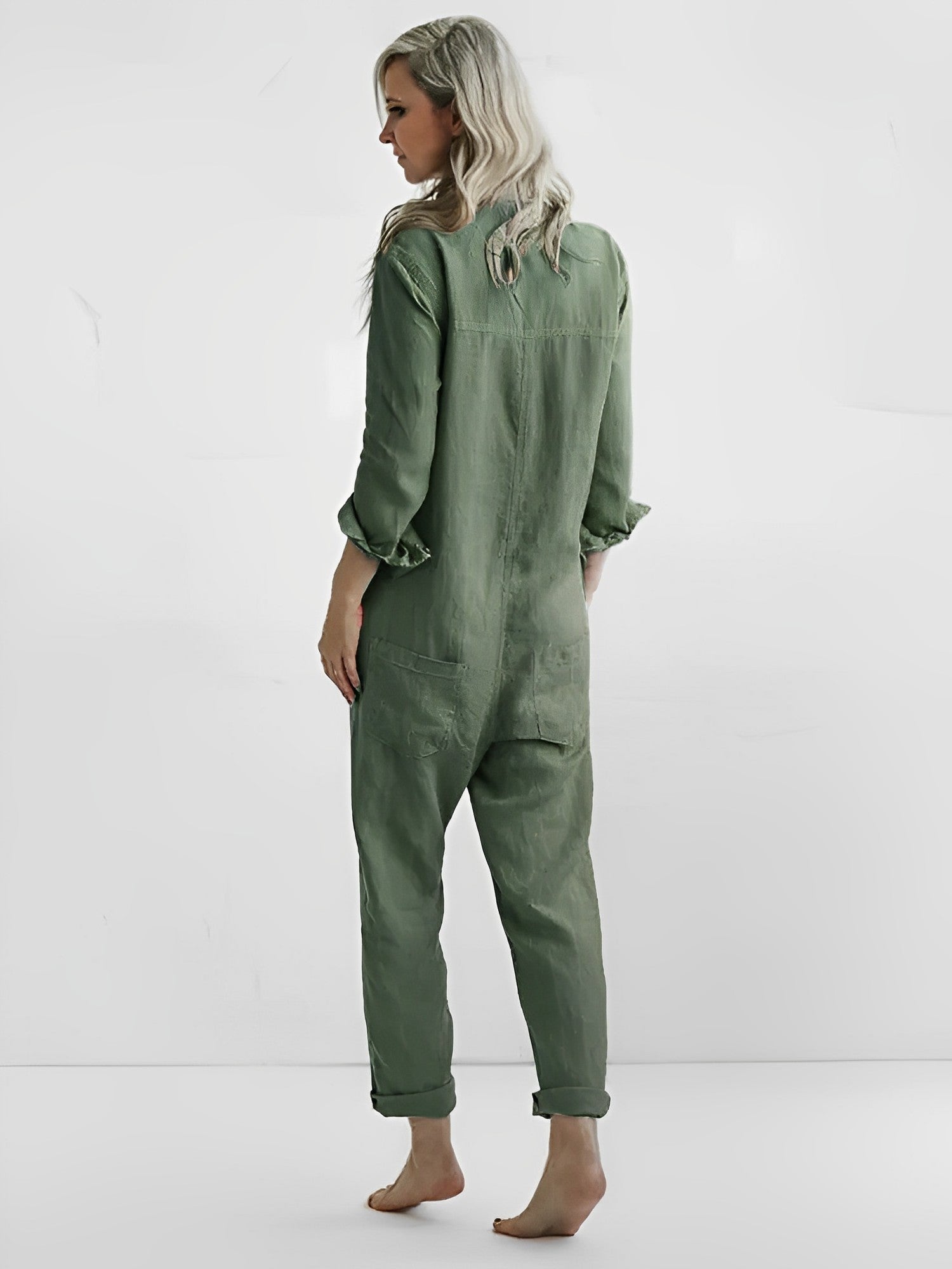 Stylish green jumpsuit