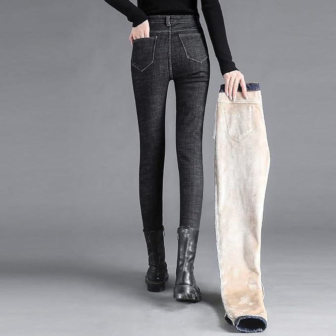 Clara - Fleece-lined jeans for women