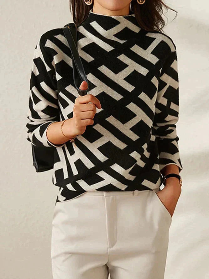 Beautiful geometric sweater