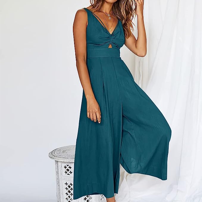 Elegant jumpsuits with V-neckline