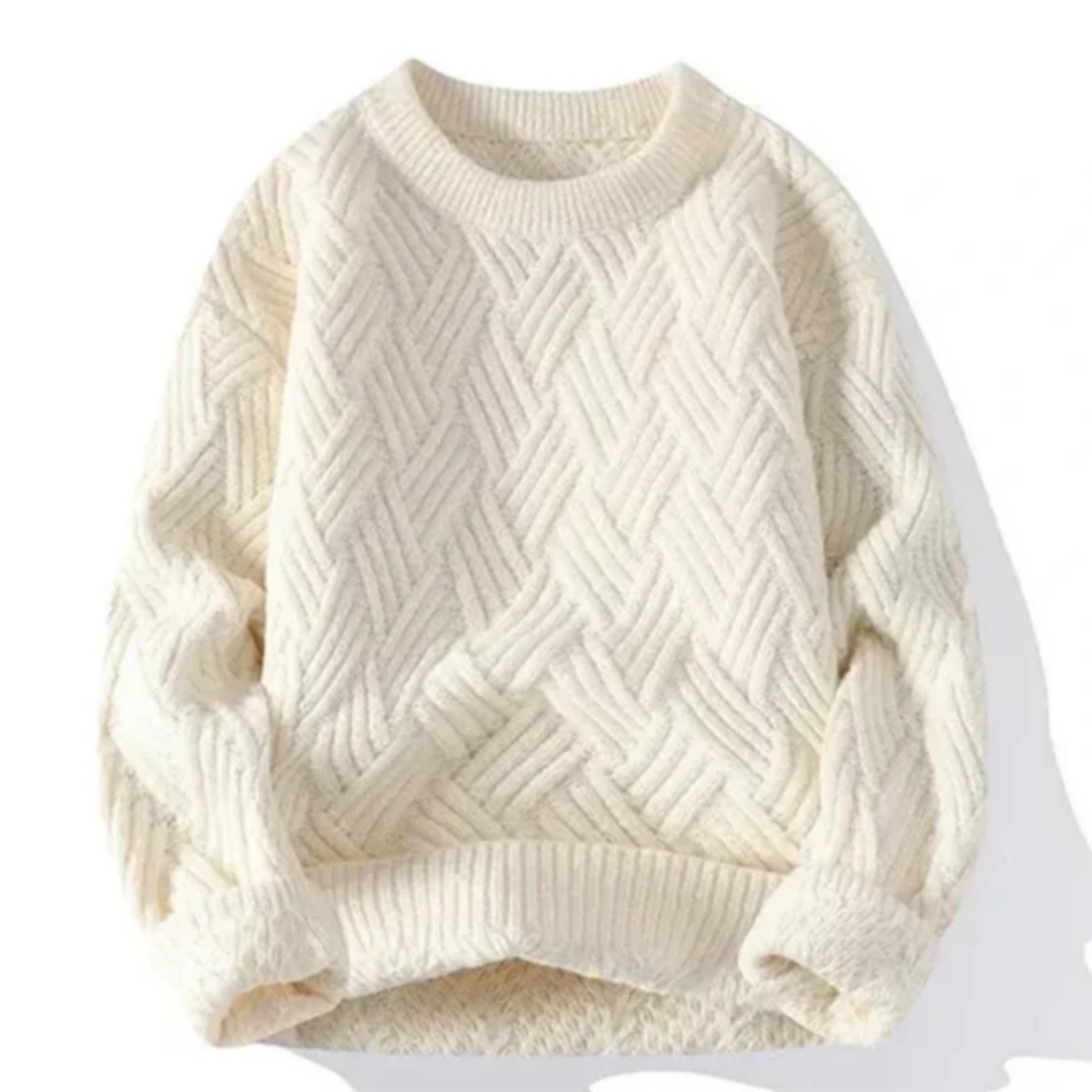 Norivi | Winter Warm Round Neck Cable Knit Sweater For Men