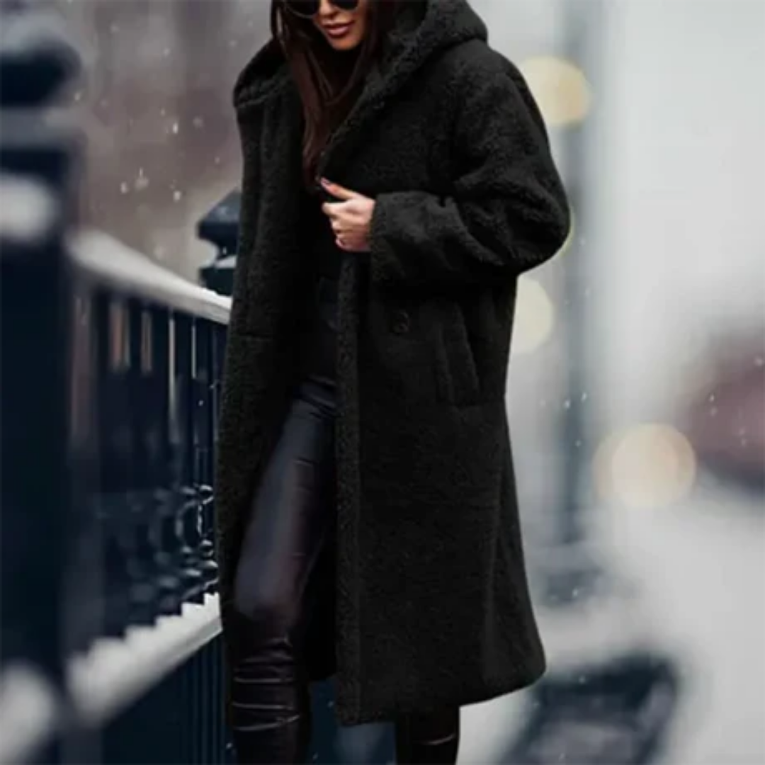 Berandra | Stylish Winter Thick Long Hooded Jacket For Women