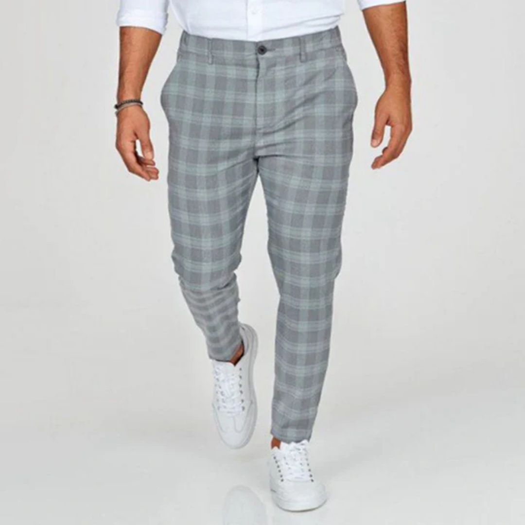 John | Plaid Chino Pants For Men