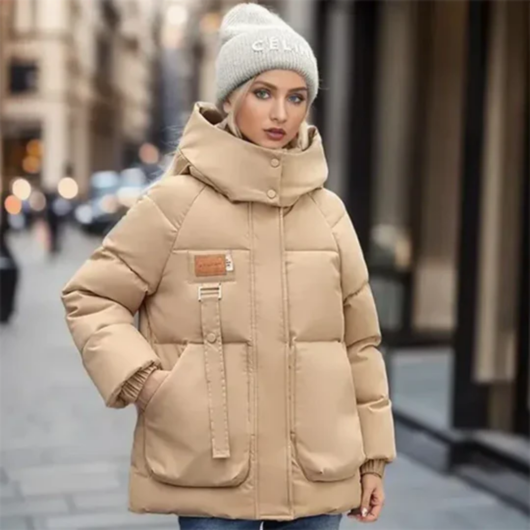 Sander | Winter Puffer Thick Hooded Jacket For Women