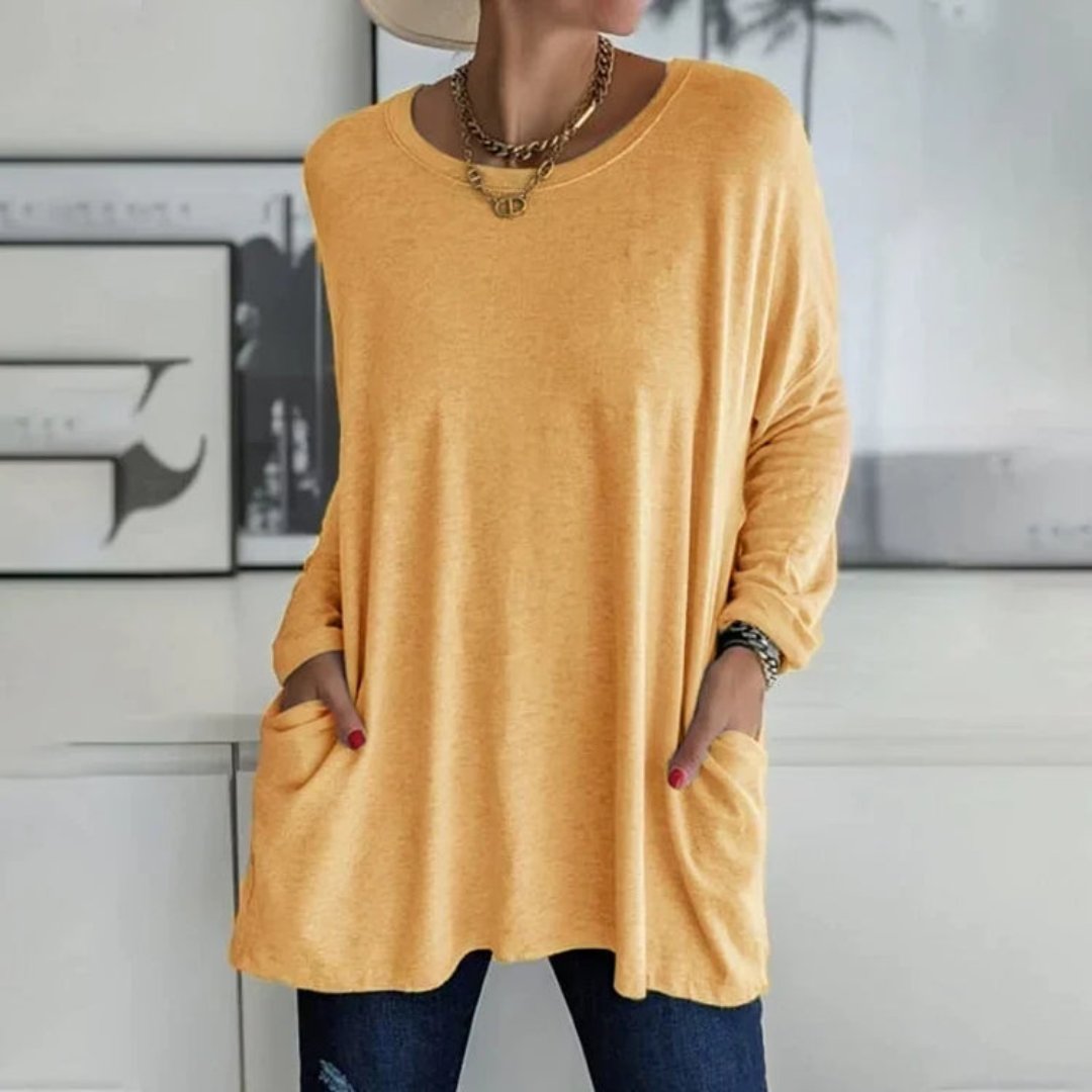 Winda | Round Neck Long Sleeves Sweater for Women