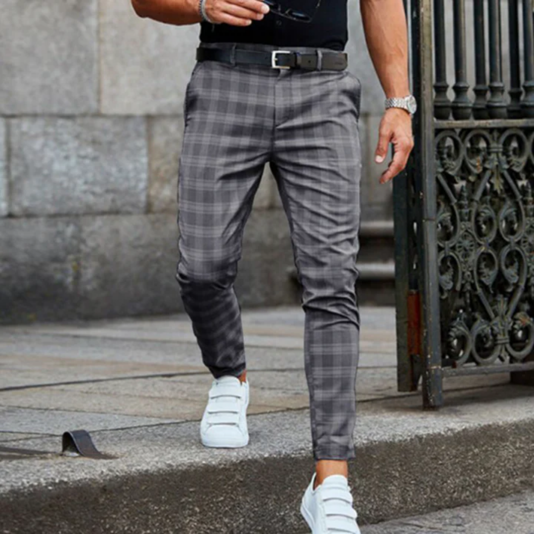 John | Plaid Chino Pants For Men