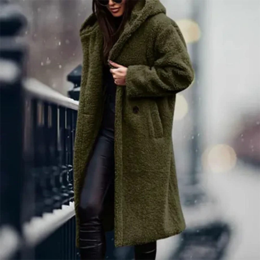 Berandra | Stylish Winter Thick Long Hooded Jacket For Women