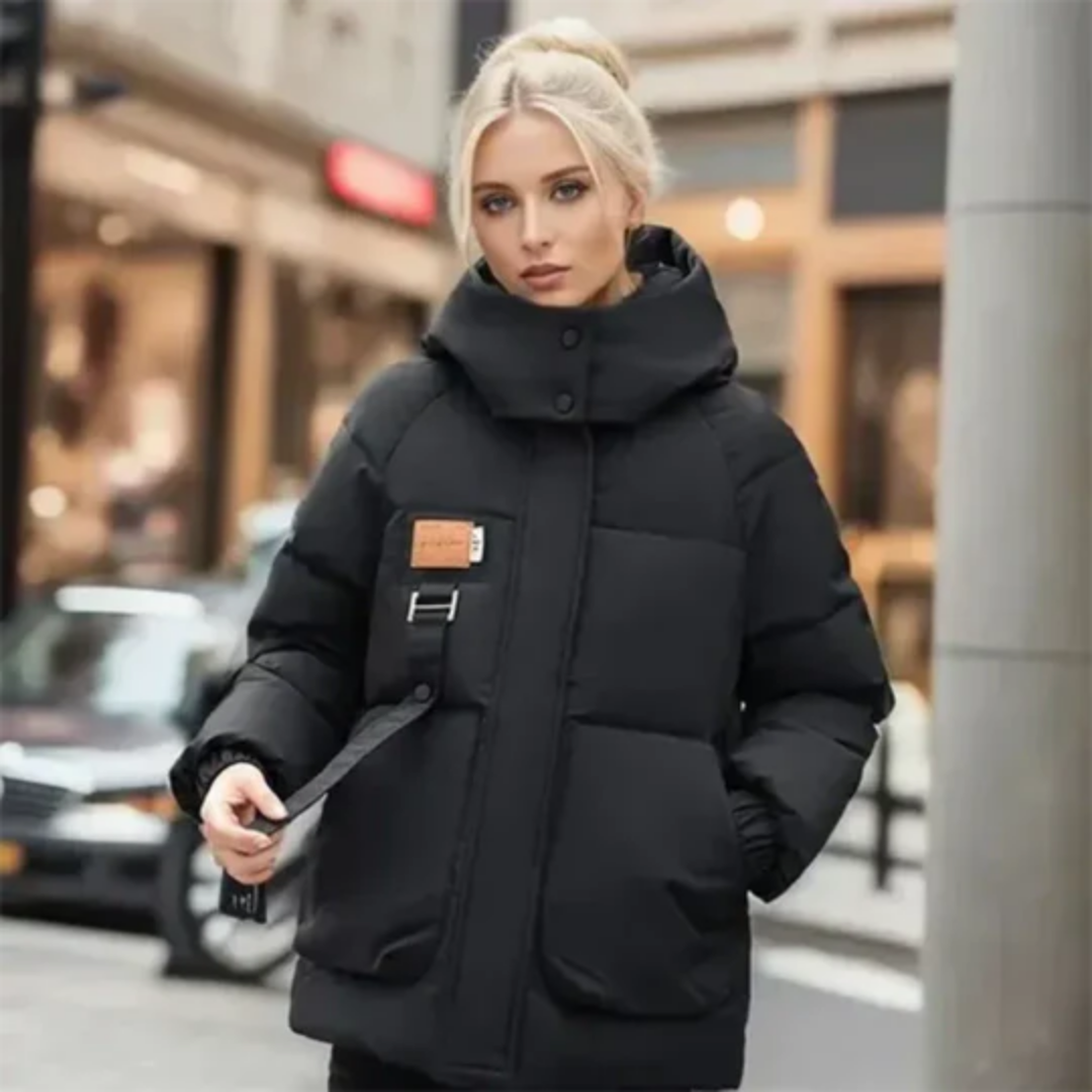 Sander | Winter Puffer Thick Hooded Jacket For Women