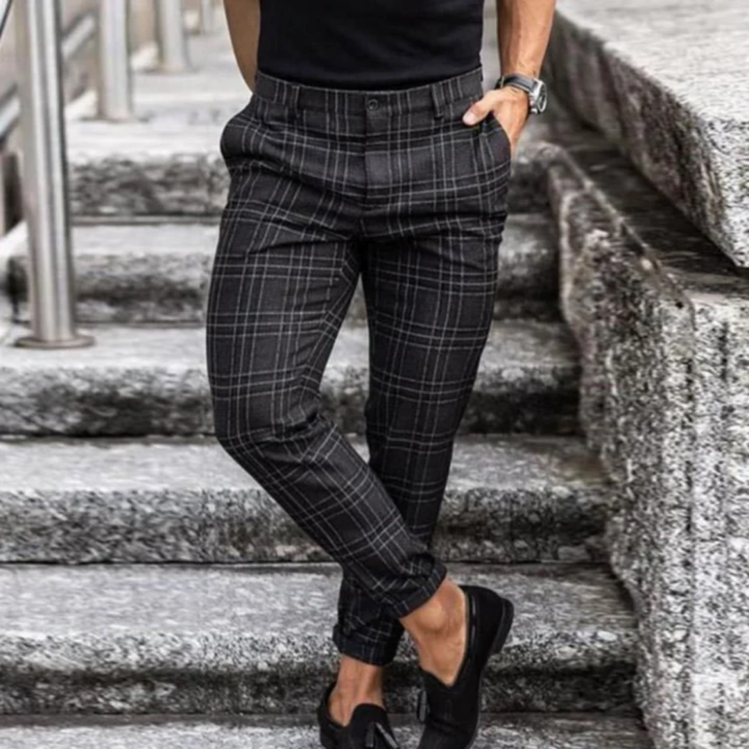 John | Plaid Chino Pants For Men