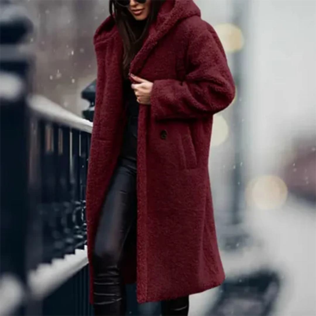 Berandra | Stylish Winter Thick Long Hooded Jacket For Women