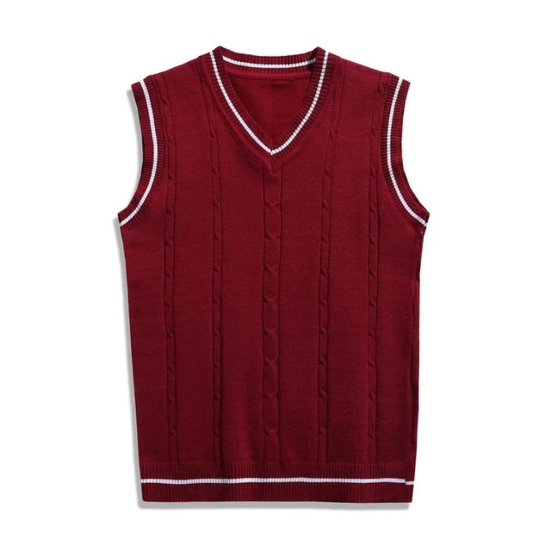 Classic V-Neck Knit Vest