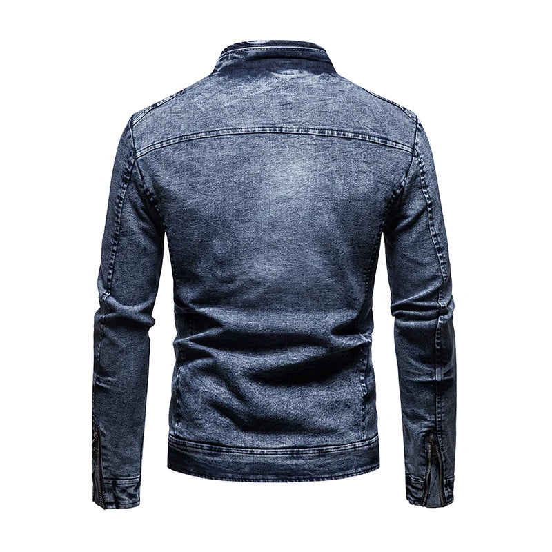 Retro slim fit jacket for men