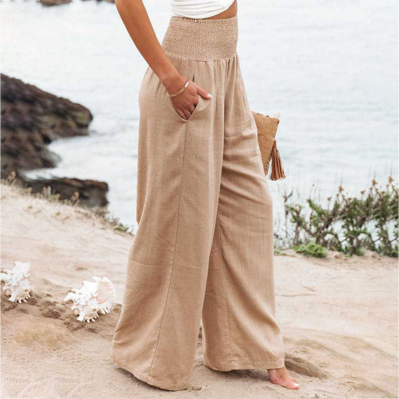 Linen trousers for women