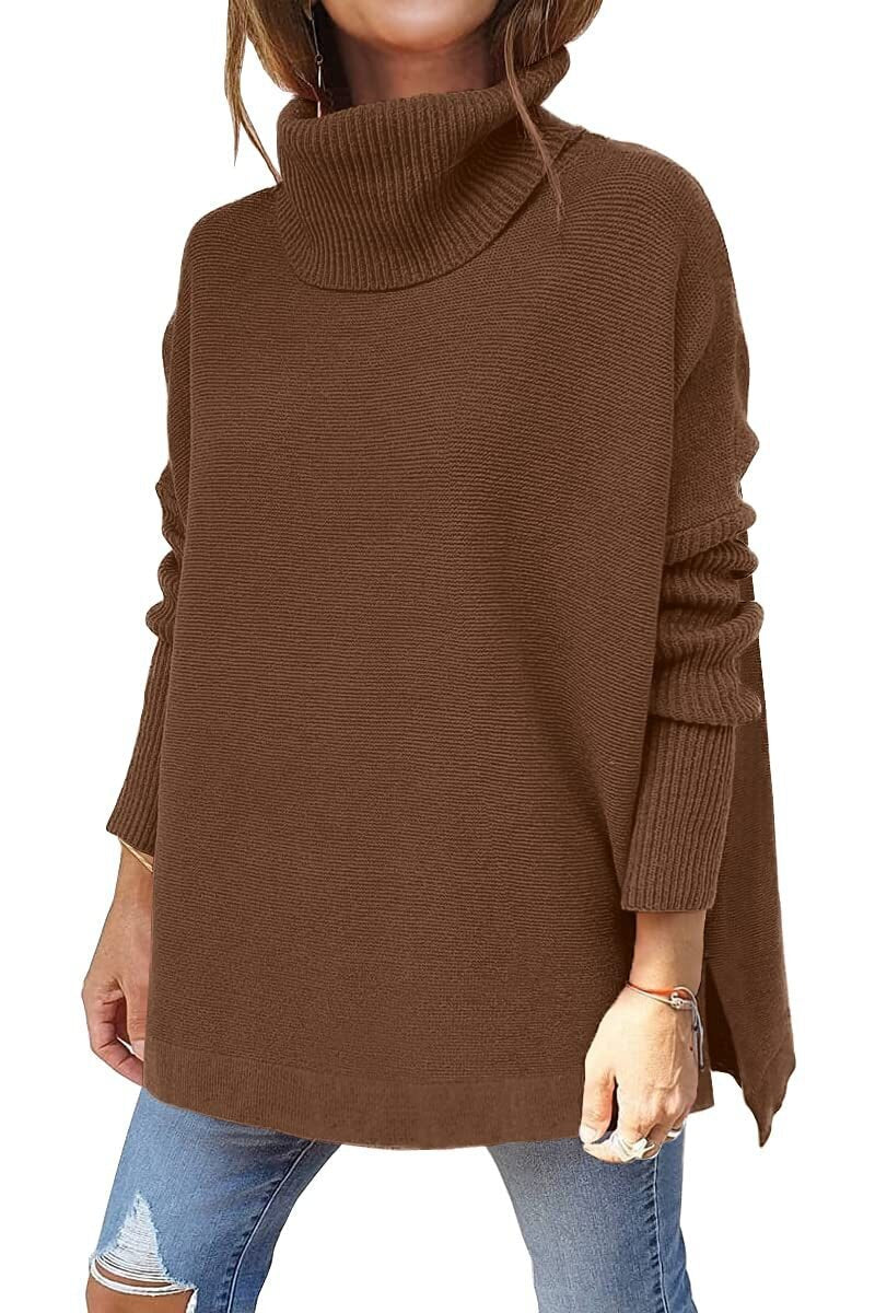 Margaret - Women's Tricot Sweater With Stand Collar