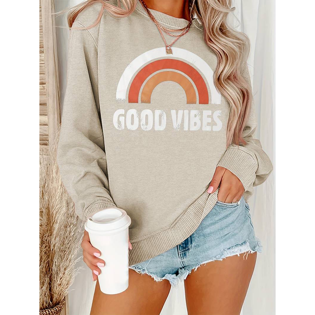 Yania | Warm Long Sleeves Printed Sweatshirt for Women