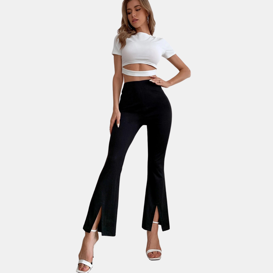 Stylish flared trousers