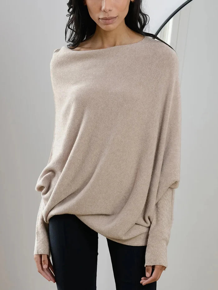 Marce™ - Asymmetric Draped Jumper