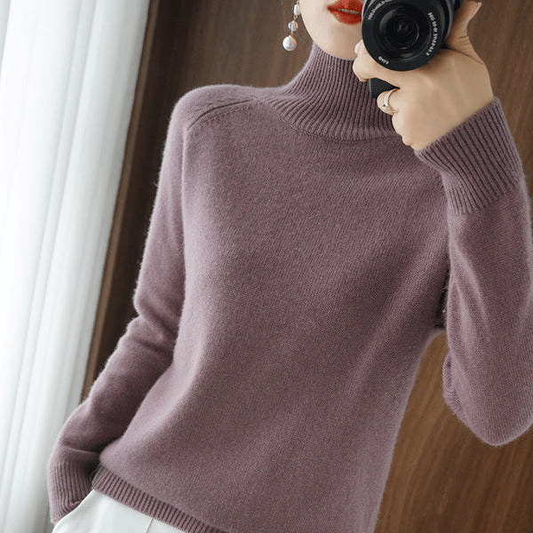 Rosanna™ - Cashmere turtleneck jumper