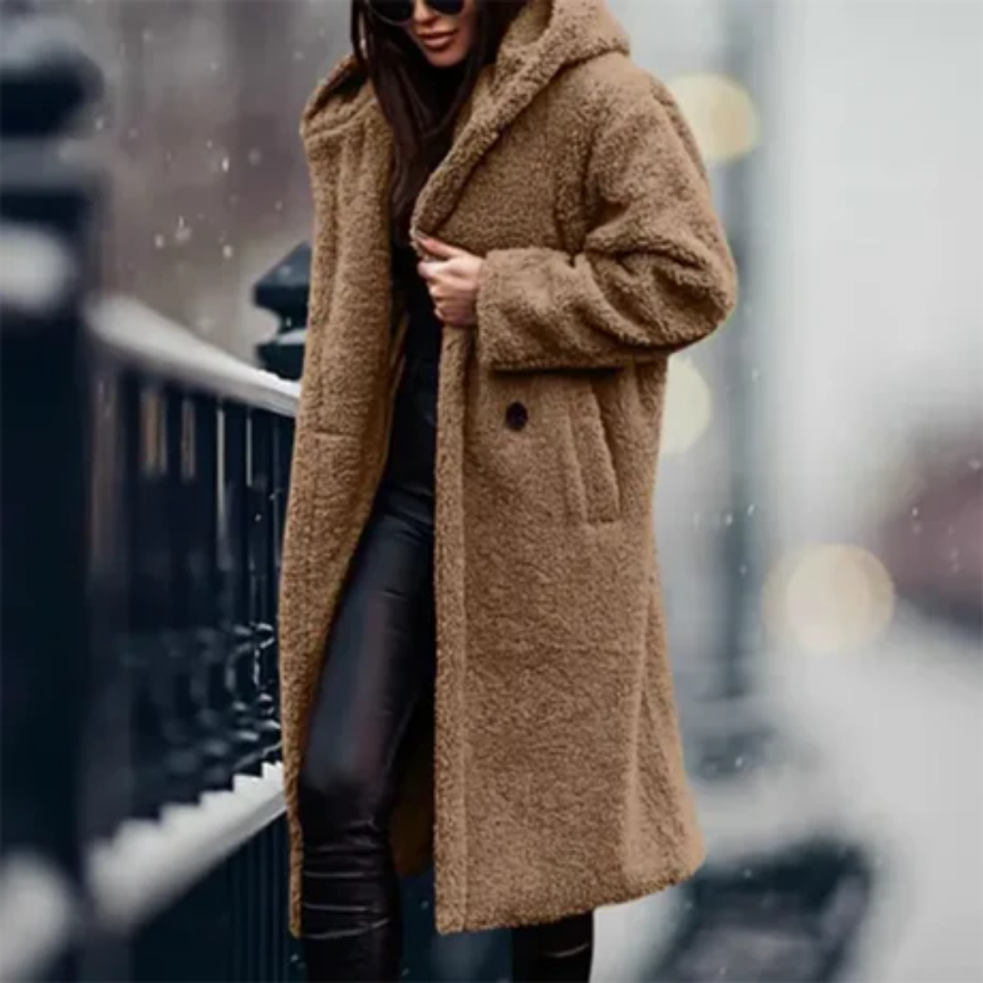 Berandra | Stylish Winter Thick Long Hooded Jacket For Women