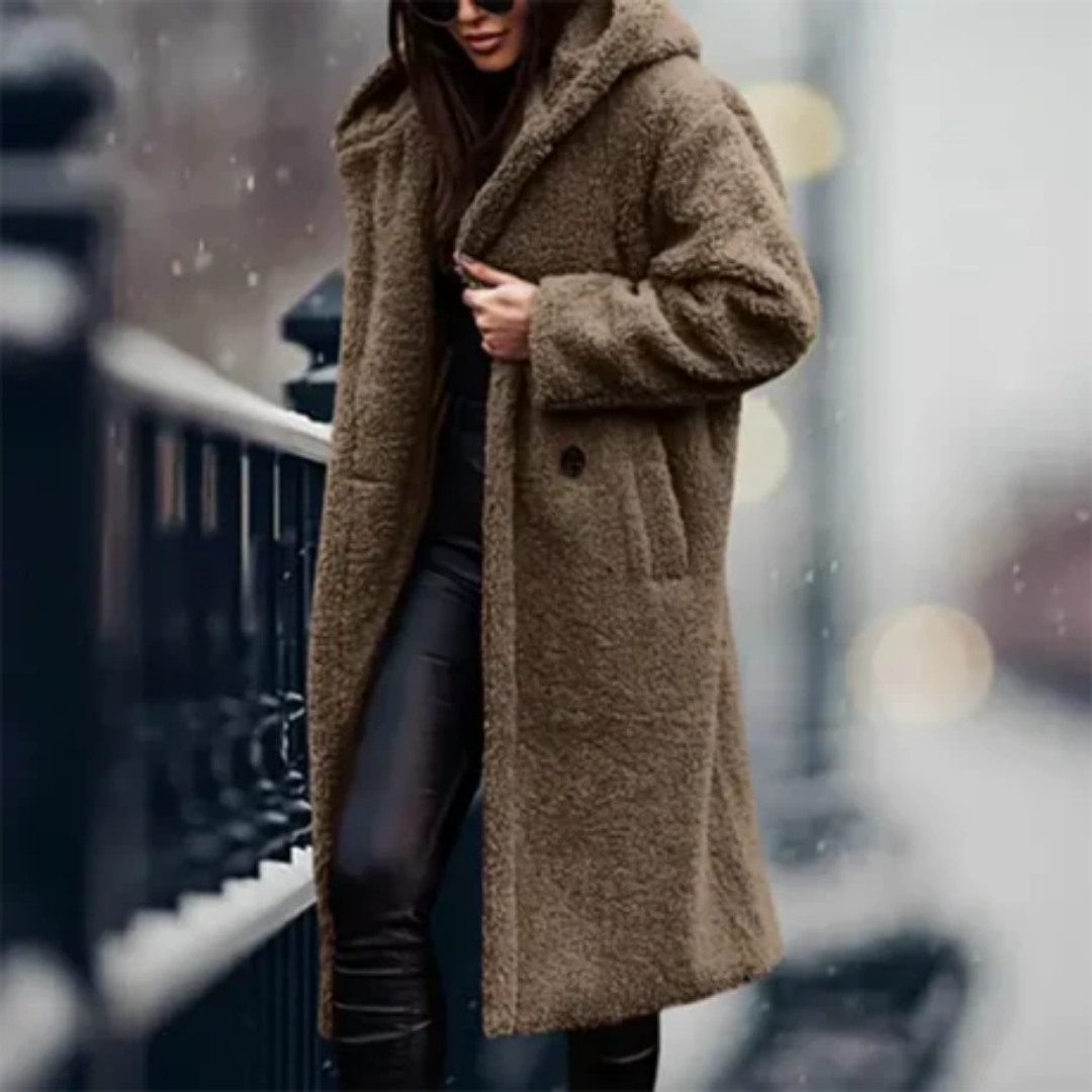 Berandra | Stylish Winter Thick Long Hooded Jacket For Women