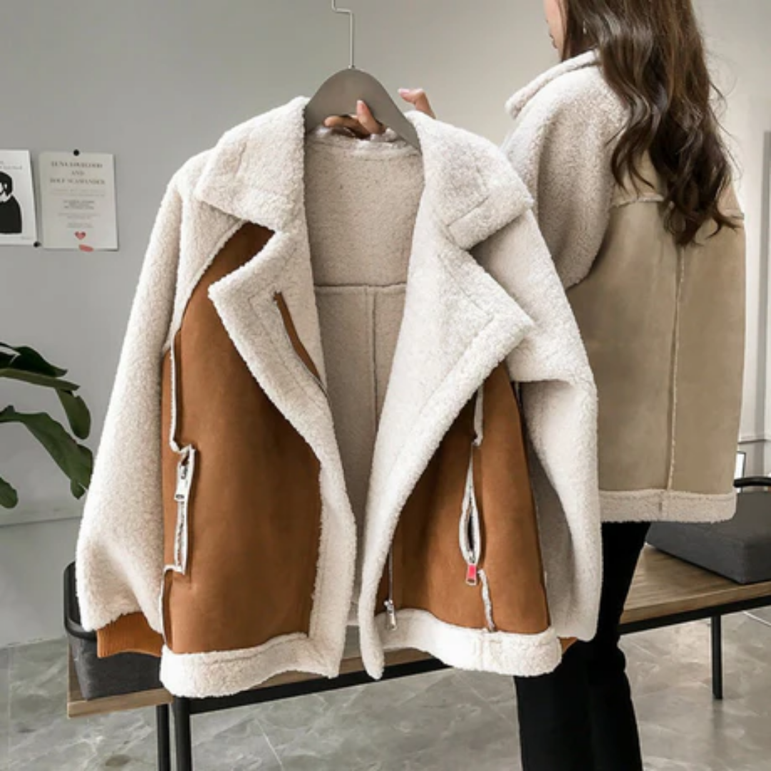 Elsie | Warm Winter Lapel Collar Jacket For Women