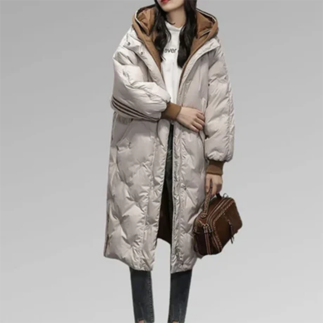 Lindsey | Winter Puffer Oversized Long Jacket For Women