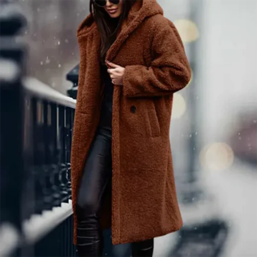 Berandra | Stylish Winter Thick Long Hooded Jacket For Women