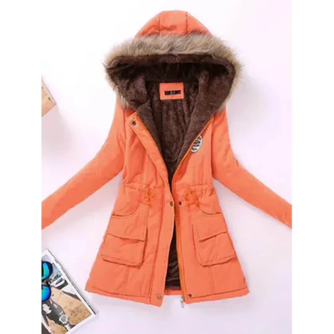 Alisson | Winter Warm Zip Up Parka Jacket For Women