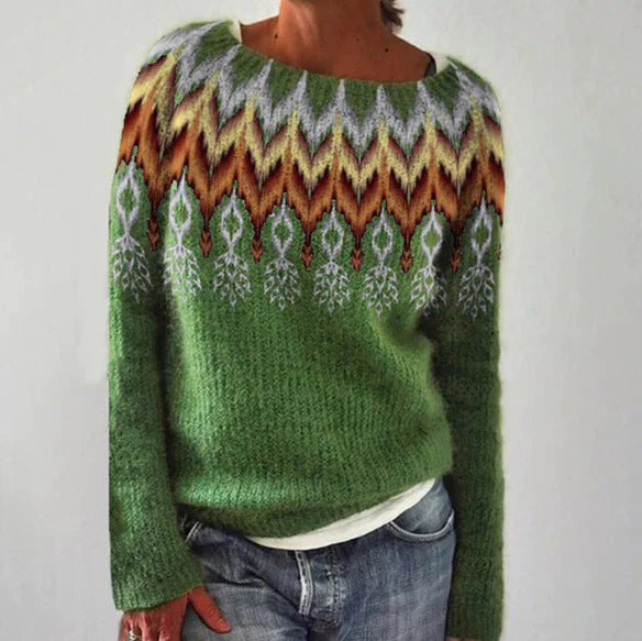 Ilana™ - Retro Knit Jumper